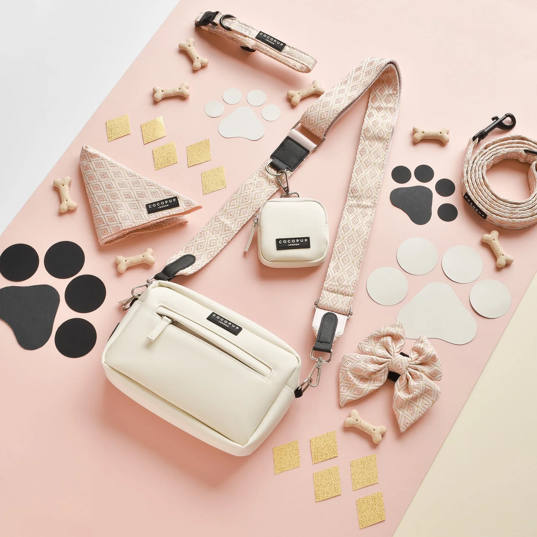 Build Your Own Dog Walking Bag - Oyster White Bag - Image 15