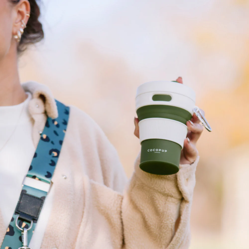 Collapsible Coffee Cup - Khaki - Image 8