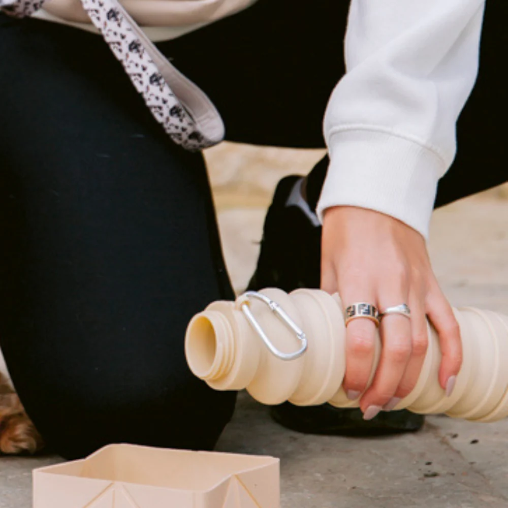 Collapsible Water Bottle - Nude - Image 7