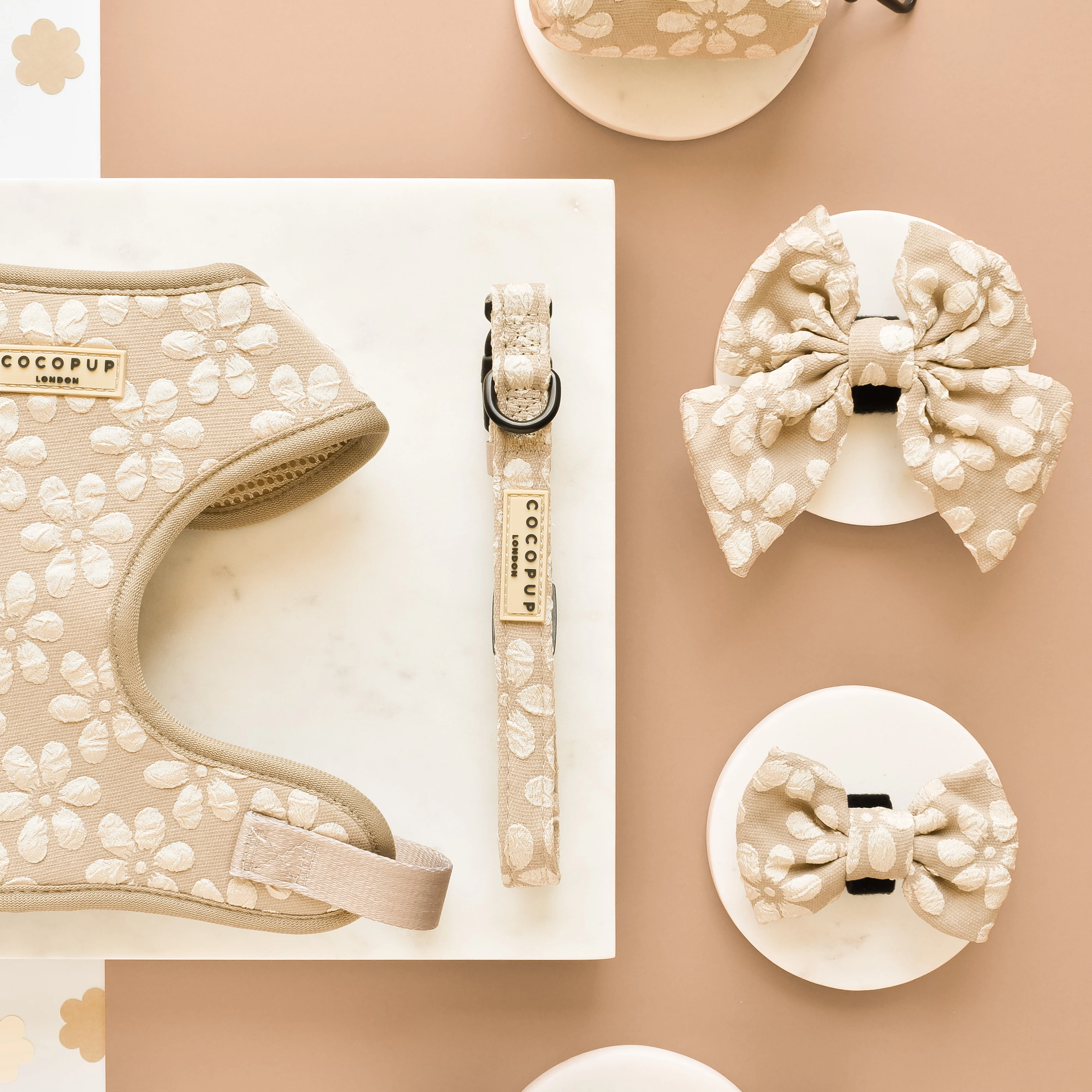 Luxe COLLAR - Mocha Flower - Image 3